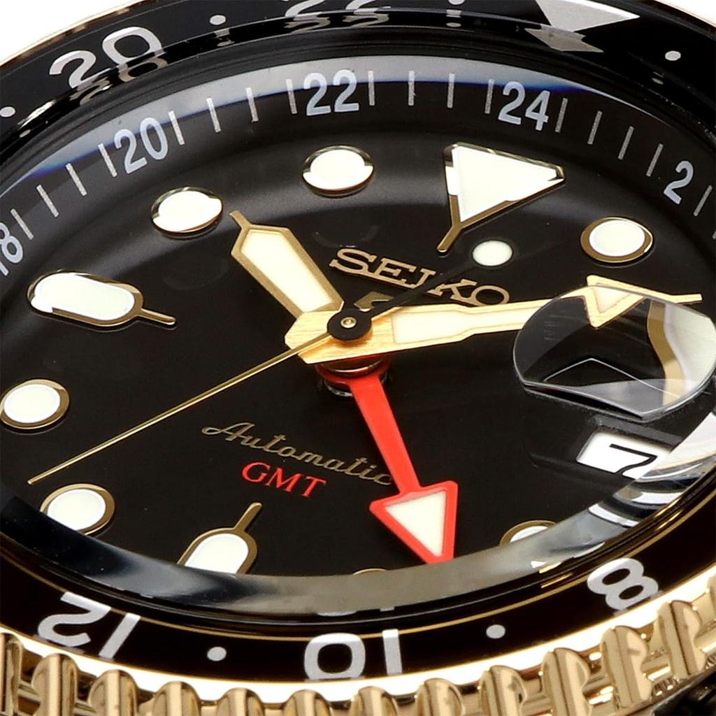 SEIKO 5 SPORTS SKX Series GMT Model Automatic Mechanical Wristwatch Seiko 5 Sports Made In Japan SSK036 Black Brown Leather Overseas Model [Seiko]