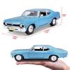 Maisto Chevrolet Nova SS Coupe 1970 Blue Mini Car Diecast Car Complete Product 31262 BU 1/24