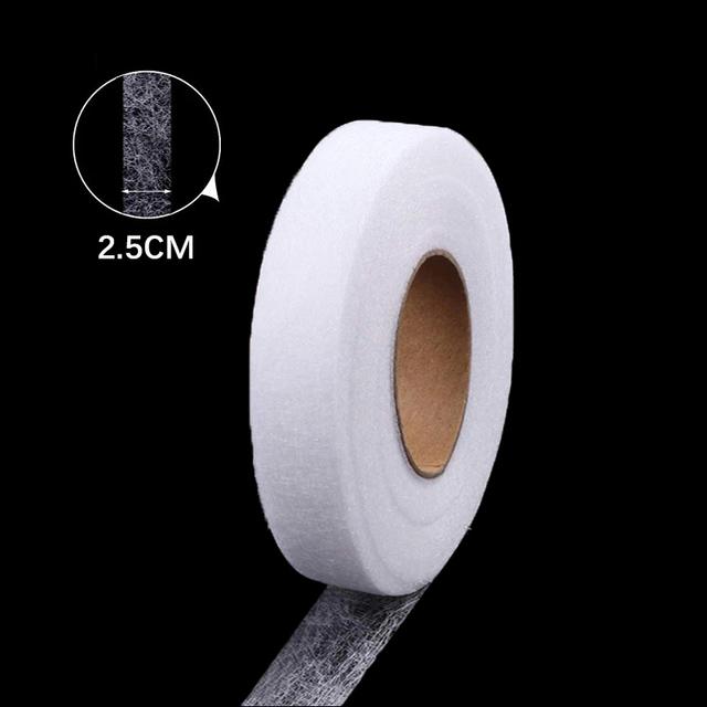 60M Double-sided Non-woven Interlining Adhesive Tape Iron On Hem Tape Edge Shorten Repair Pants For Hats Clothes DIY Sewing Tool