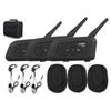 3pcs XINOWY V4 V4C Football Referee Intercom Headset 1200M Full Duplex Bluetooth Motorcycle Interphone Talk At The Same Time