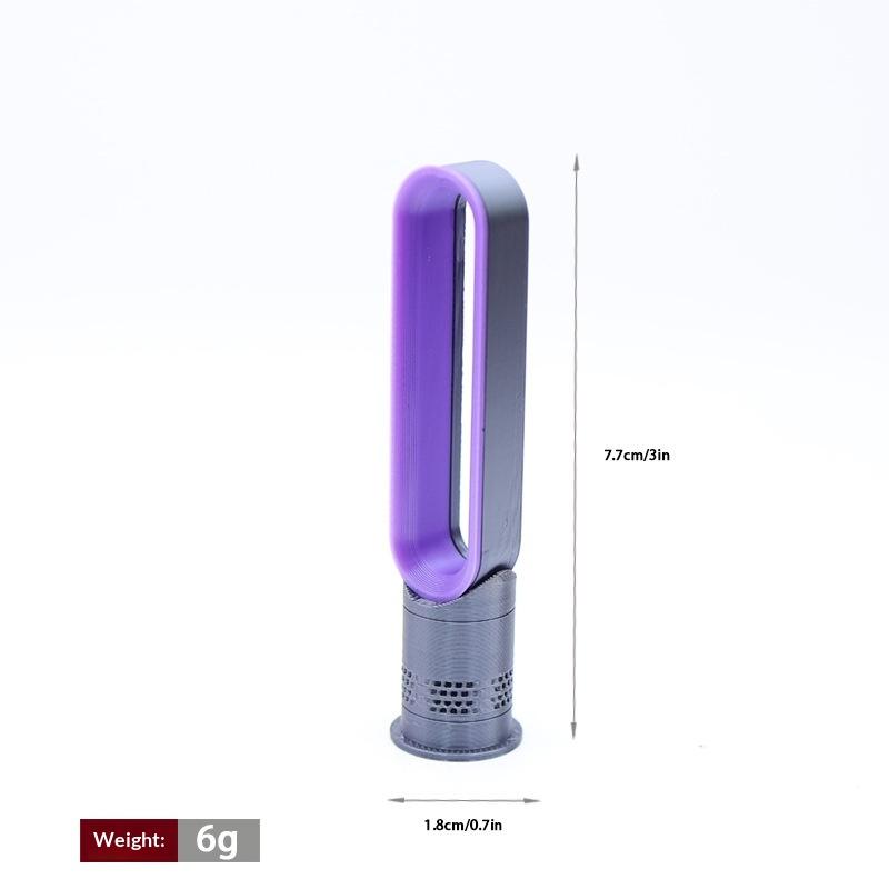 1Pcs 1/12 Dollhouse Simulation Mini Bladeless Electric Fan Model Dolls House Living Scene Furniture Decoration Accessories