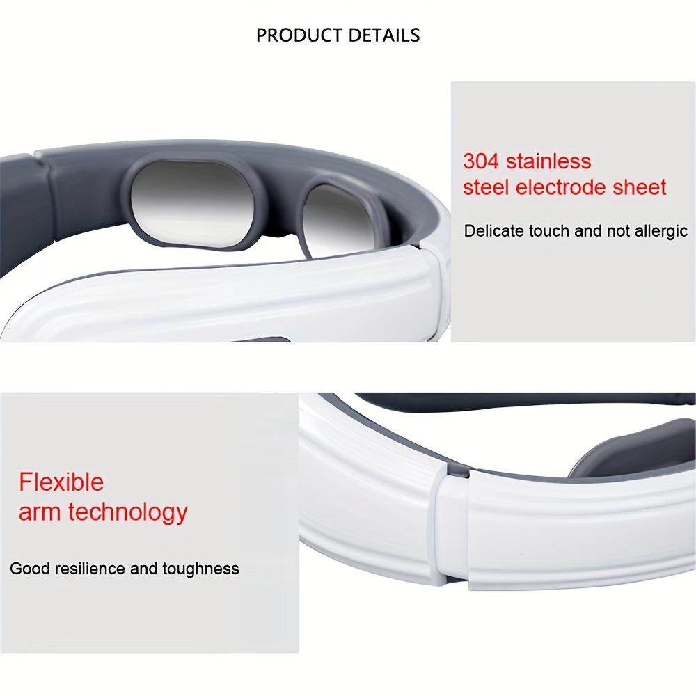 Электрический массажер для шейного отдела позвоночника EMS, 6 моделей, 9 передач, массаж шеи, плеч, облегчение боли, физиотерапия, автоматический нагрев