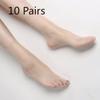 10 Pairs of Women's Autumn Transparent Ultra Thin Anti Hooking and Wrinkle Free Short Stockings