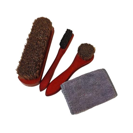 Щетка для обуви Эргономичная ручка Щетки для чистки обуви Уход за кожаной обувью