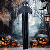 Spooky Ghost Prop with Robe Spooky Led Light Hanging Ghost Skull Ornaments for Halloween Party Decor Haunted House for Indoor