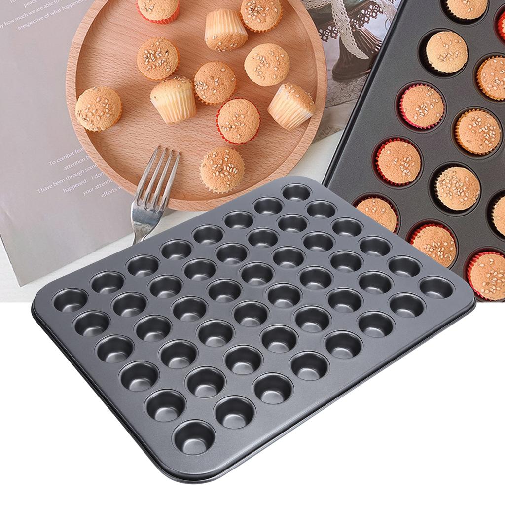 48‑Cup Non‑Stick Mini Round Cupcake Pan Tray Baking Mould Bakeware Cooking Accessory 48‑Cup Cake Pan Cupcake Baking Mould