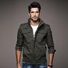 Spring And Autumn Jacket Men's Military Cotton Jacket Plus Size