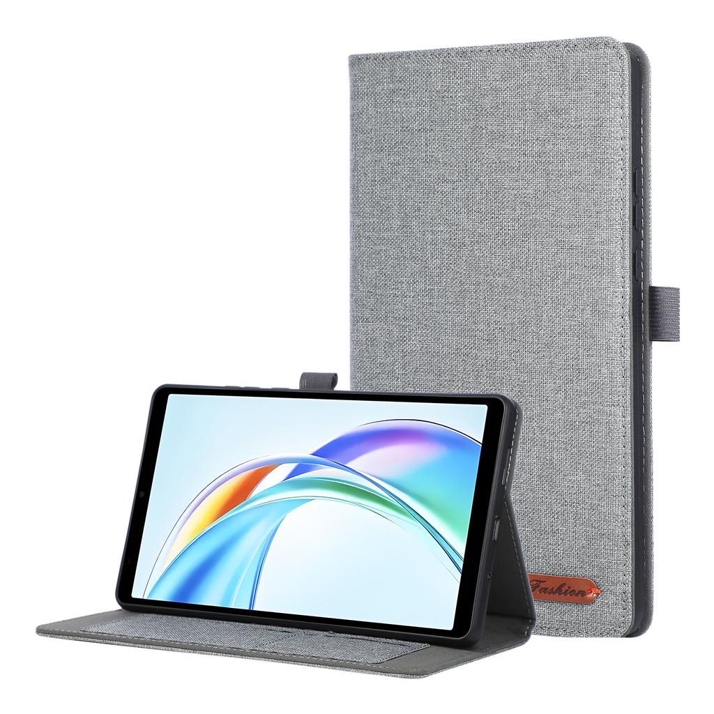 For Honor Pad X7 Case with Stand Card Holder Cloth Texture Leather Tablet Cover
