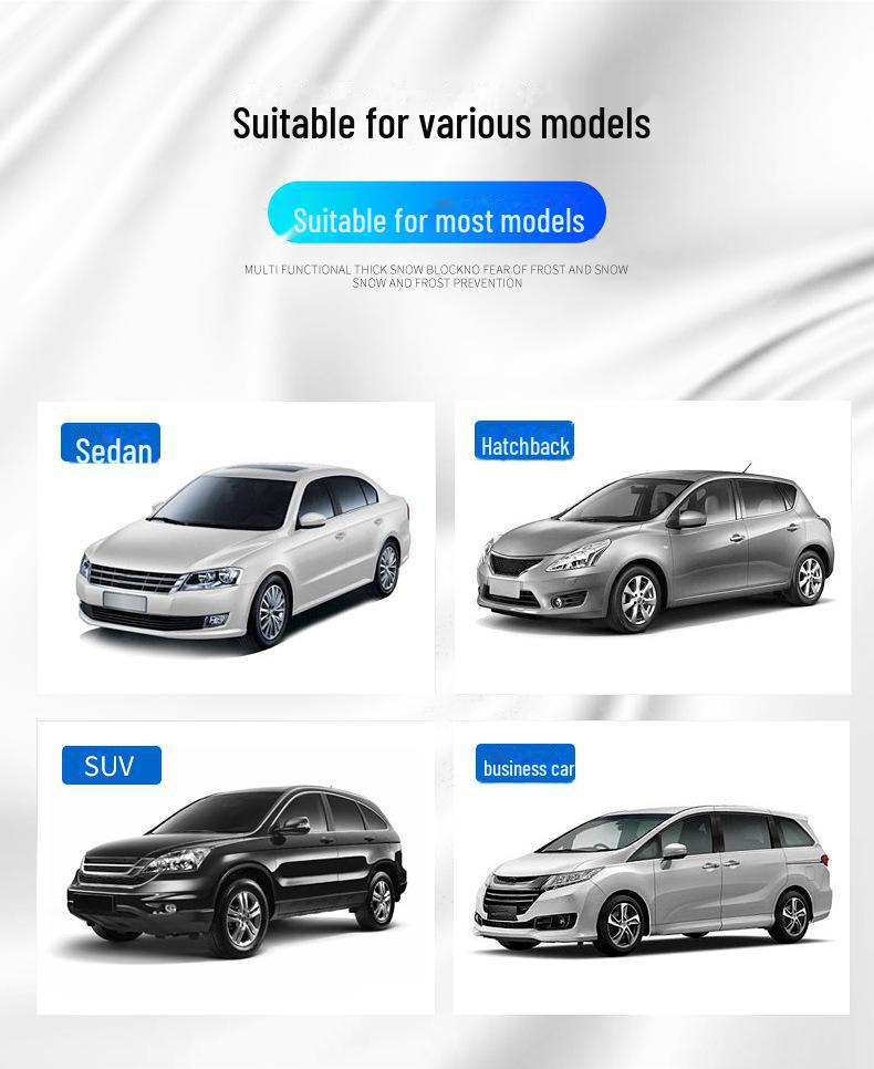 Зимний чехол для защиты от снега на автомобиль - утолщенный хлопок, антифриз, защита от замерзания, теплое лобовое стекло