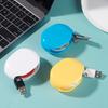 Automatic Cord Winder Portable Travel Retractable Headphone USB Data Charging Cable Organizer Auto Roll Wire Management Reel Holder