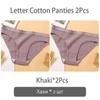 FINETOO New M-2XL Women Underpants Custom Letter Panties Breathable Cotton Underwear Ladies Briefs Casual Panty Female Lingerie