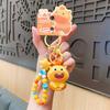 Bag Charm Lulu Doll Keychain Cute Expression Cartoon Phone Chain Creative Capybara Key Ring  Kids