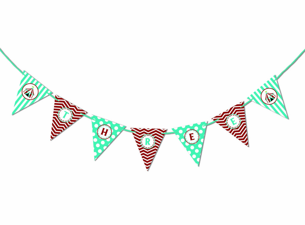 Inkdotpot Birthday Party Decorations Happy Birthday Party Garland Baby Boy Or Girl Gender Neutral Pennant Banner