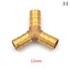 Easy Installation 1Pc X Gas Hose Tee Space-Saving Pre-Coated Brass Y Connector