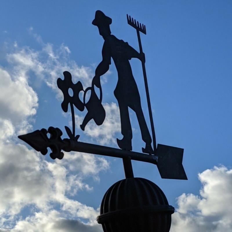 Флюгер Флюгеры Крыши Ретро Садовый кол Флюгер Измерительные инструменты