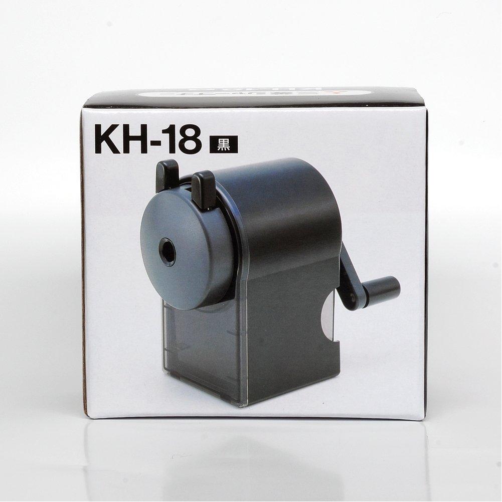 Mitsubishi Pencil Sharpener KH-18 Manual Black KH18.24 - Handheld Office & School Supply