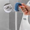 Wall Hanging TPR Toilet Brush with Holder Set Toilet Bowl Brush Wall Toilet Wand with Quick-Drying Holder Cleaning Brush