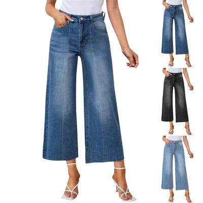 Женские джинсовые классические универсальные модные брюки с высокой талией