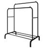 UDEAR Garment Rack Freestanding Hanger Double Rod Multifunctional Bedroom Clothes Rack Cm Black 11054150