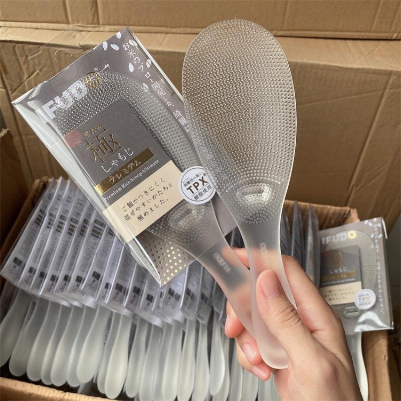 Японская вертикальная антипригарная ложка для риса, прозрачная бытовая лопатка для риса, рисоварка, ложка из смолы для пибимпаба.