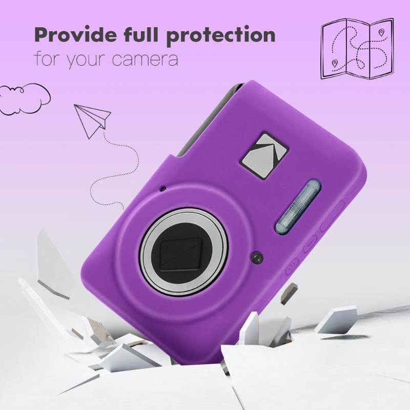 Ударопрочный силиконовый защитный чехол для цифровой камеры PIXPRO FZ55, защита всего корпуса от царапин, мягкие ручки