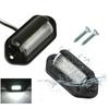 SEAMETAL Car 12V-24V Tail Rear 6LED Number License Plate Light Truck Lorry License Plate Lamp 1/2PC