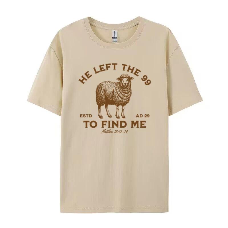 He Left the 99 Women Vintage Christian Inspirational TShirt Bible Verse T Shirt Jesus God Graphic Tee Unisex Religious Top Gift
