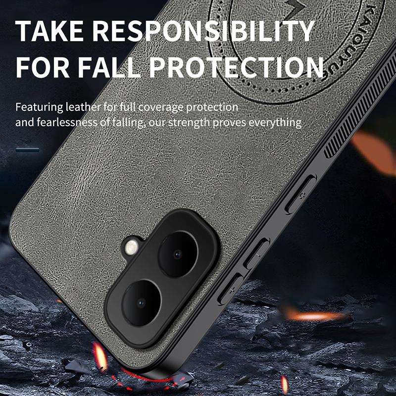 For Tecno POP 10 New Leather Matte Frosted Magnetic Phone Case For Tecno POP 10 Shockproof Bumper Soft Cover Pop 10 Phone Shell