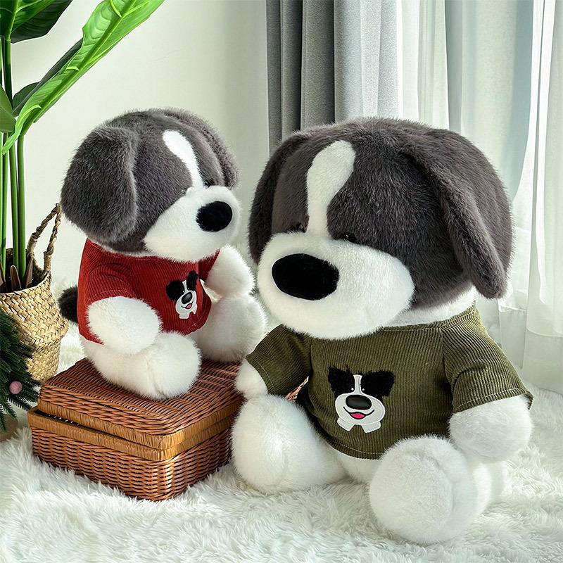 Милый свитшот, Тканевая собака, Плюшевая игрушка хаски, Сидящая кукла щенка, Подушка, Супермаркет, Тряпичная кукла