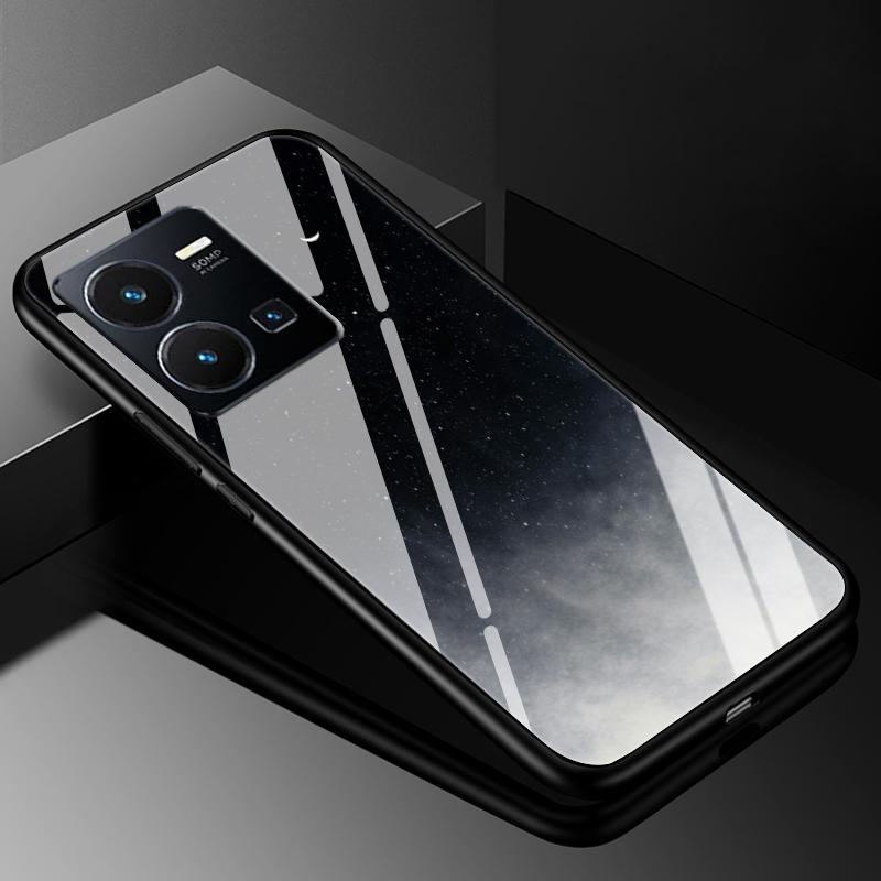 Чехол-крышка для VIVO Y35 2022, Чехлы из закаленного стекла для Vivo V21 5G 4G V21E Y11S Y12S Y20S V20 SE Y03 V2022 V2023, Жесткий задний бампер