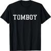 Футболка с надписью Tomboy Tee Смешной Женский Принт Графическая Футболка Футболка