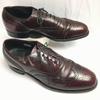 Vintage 60s-70s Rare White Tag Red Letter BOSTONIAN Full Brogue Burgundy Size 8.5D/B Men's(USED)