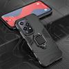 KEYSION Противоударный защитный чехол для HONOR 200 Lite 5G, мягкий силикон + ПК с металлическим кольцом-подставкой, задняя крышка для телефона для Huawei Honor 200 Lite