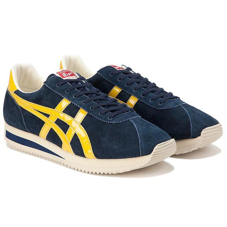 ONITSUKA TIGER Moal 77 Нм Цветной блок Удобные Прочные Низкие Кроссовки Унисекс Темно-синий 1183B437-400