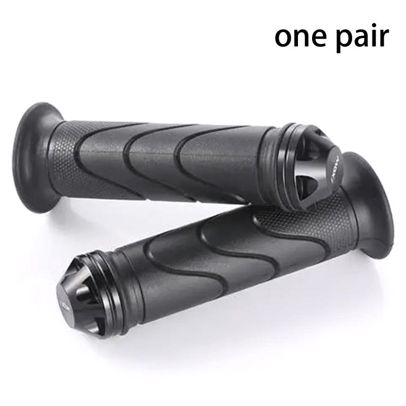 Motorcycle CNC Alloy Handlebar End Caps Universal Rubber Handlebar Trim Anti-Vibration Plugs Various Colors