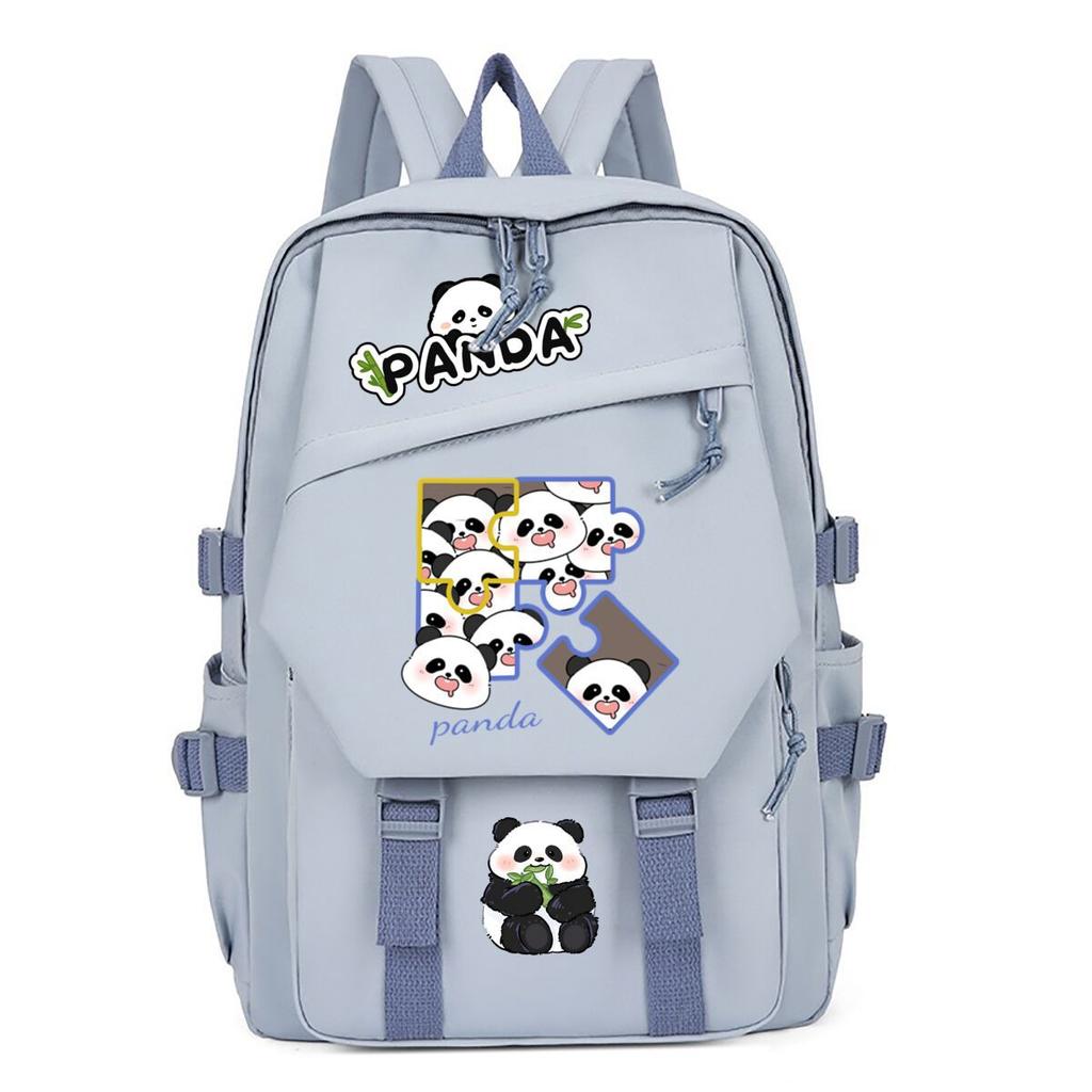 Panda Huahua Cartoon Printing Primary And Secondary School Students High Value Backpack Large Capacity Versatile School Bag