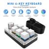 Проводная RGB 6-клавишная 1-поворотная USB-клавиатура с возможностью программирования макросов, мини-портативная механическая клавиатура, игровая клавиатура для Photoshop с горячей заменой