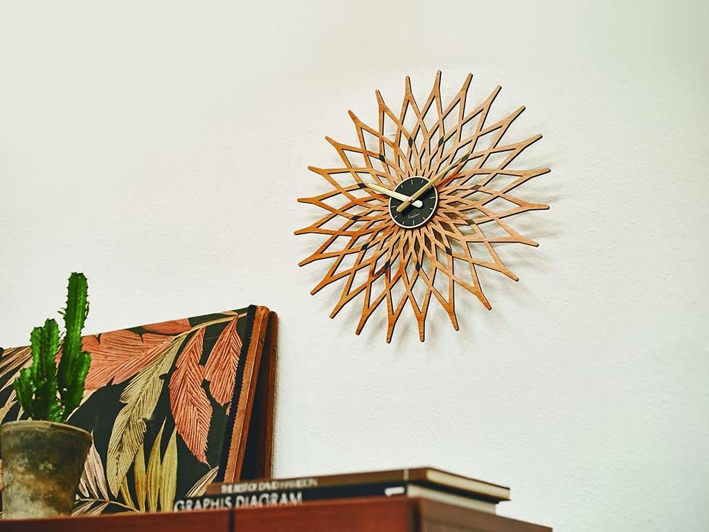 Interform Noale CL-3022WH Wall Clock, White, 44cm Wide X 44cm High X 3cm Deep