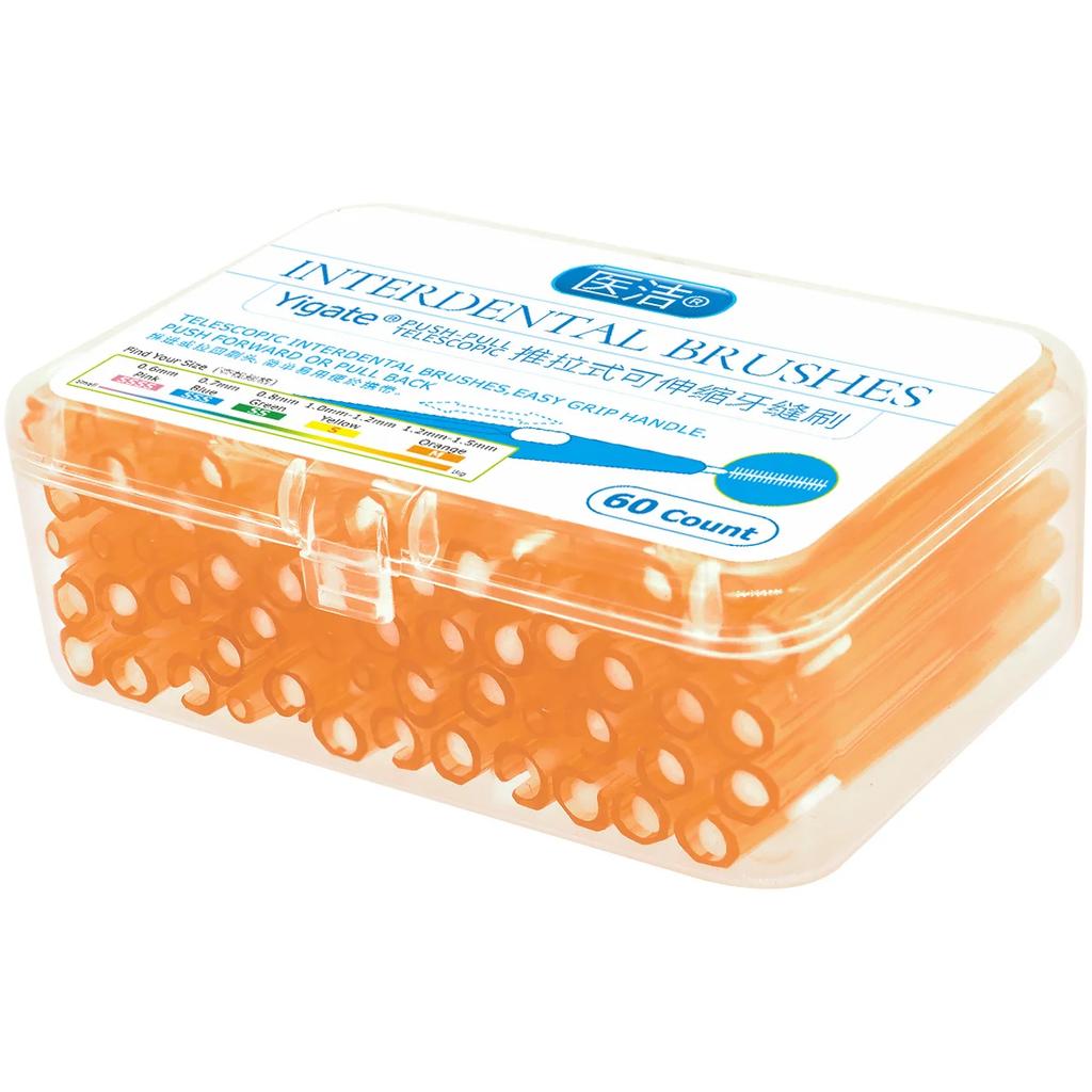 60 шт. межзубных щеток для ухода за зубами, толкающих и тянущих, удаляет остатки пищи и зубной налет, улучшает гигиену полости рта