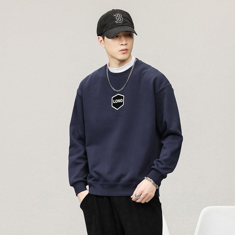 Ceiling-High Quality! Original Japanese Order! Autumn Export Surplus Sweatshirt for Men, Casual, Trendy, Loose Fit, Clearance Sale