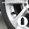 8PCS Spike Tire Valve Stem Caps, Aluminum Alloy Pointed Air Valve Covers, Universal Dustproof Car Wheel Valve Caps for Cars, Trucks, SUVs,