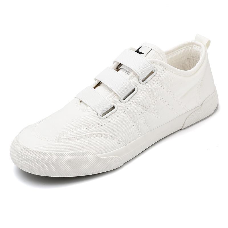 Весенняя новая мужская обувь в корейском стиле, универсальная и повседневная мужская парусиновая обувь, удобная и дышащая однотонная обувь