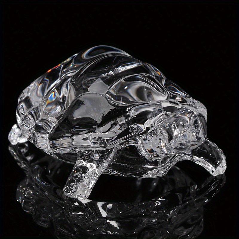 A Crystal Turtle Ornament, Mini Turtle Statue, Lucky Ornament, Suitable for Home Office Desk Decoration, Home Decoration