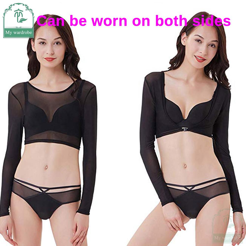 Women Tops Clothes Long Sleeve Floral Lace Vintage Dress Shrug Bolero Cardigan Slim Lace Jacket See-trough