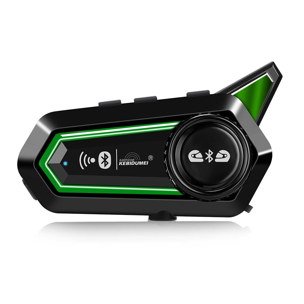 Bluetooth 5.0 мотоциклетный шлем гарнитура 500M переговорное устройство коммуникатор для 2 мотоциклистов водонепроницаемый с аварийным освещением