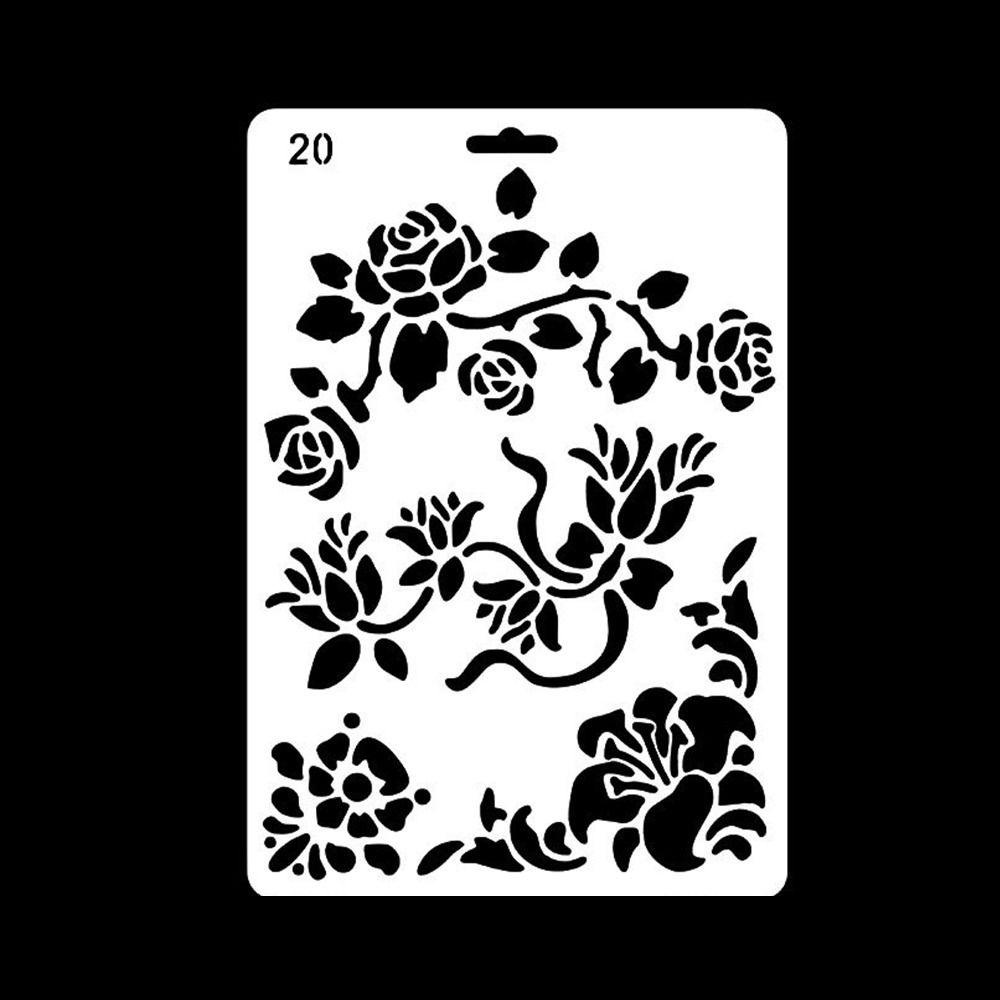 Reusable Face Paint Templates Hand Painting Tattoos Makeup Tools DIY Body Art Paint Stencils Party