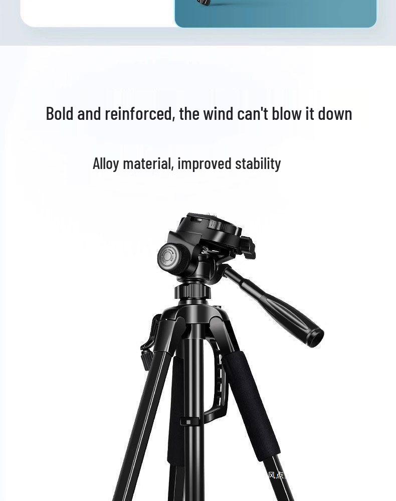 Multi-Angle Phone Holder with Fill Light for Live Streaming and Outdoor Photography