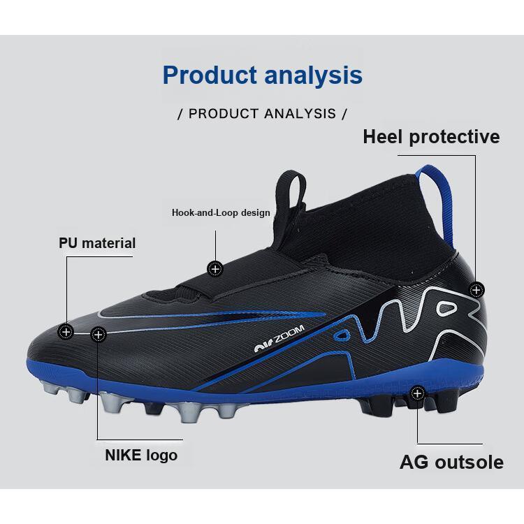 Nike Mercurial Superfly 9 Academy AG Трава Противоскользящая Амортизация Прочные Низкие Детские Футбольные Бутсы Детские Футбольные Бутсы Черные DJ5613-040