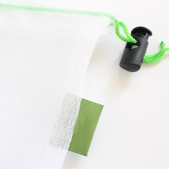 5 шт. Многоразовые сетчатые мешочки на шнурке для овощей и фруктов, моющиеся, легкие