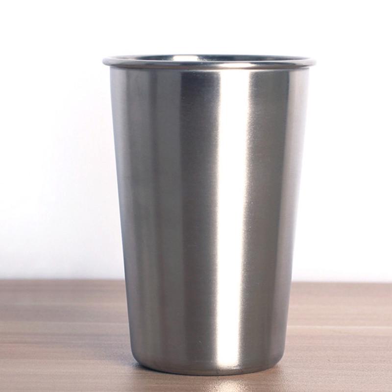 1 шт. металлическая пивная чашка из нержавеющей стали, винные чашки, стакан для кофе, чайные кружки с молоком для дома